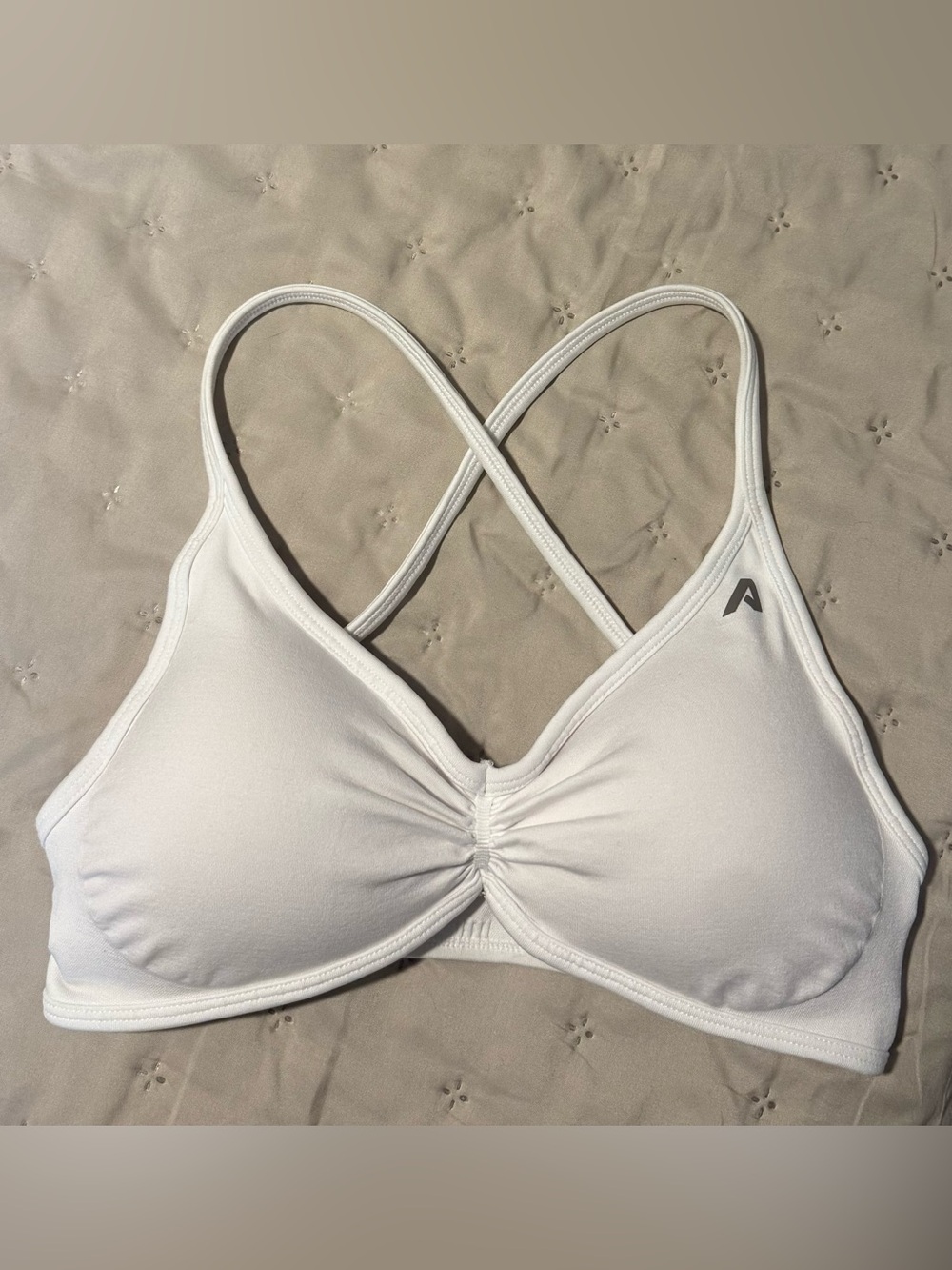 LIKE NEW! Alphalete Sandy Bra - White Size Small